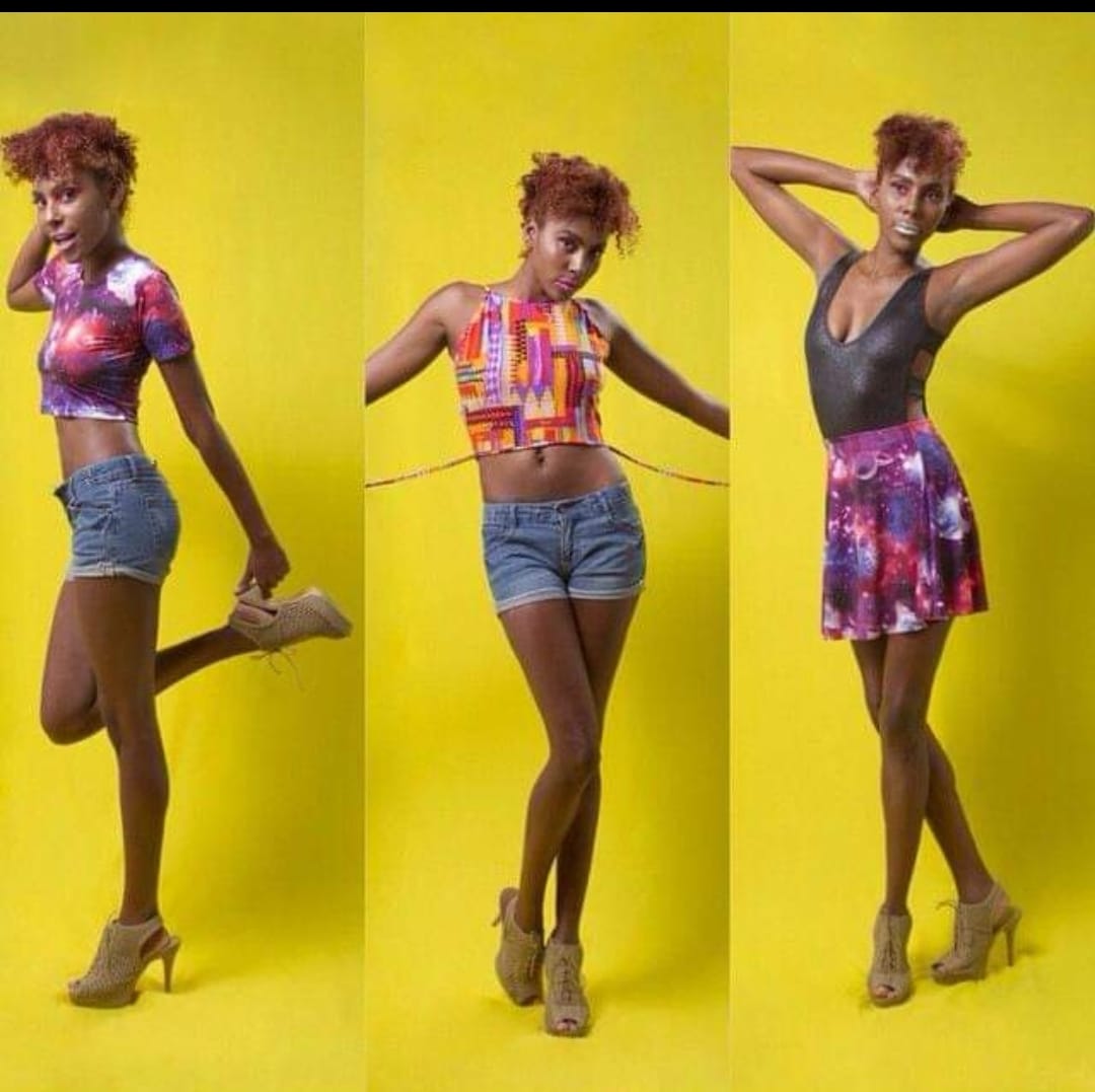 Bold look fashion composition